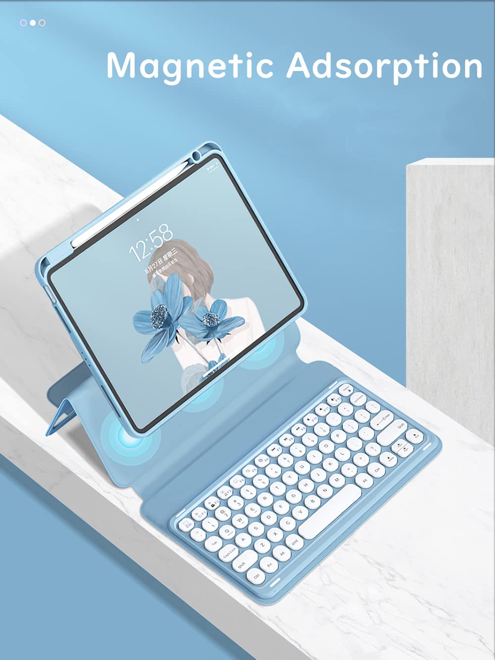 Amazon.co.jp: SOUYOYIHI 縦型 マグネット式 iPad 第6世代 第5世代 Air